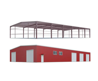 Industrial shed building metal steel structure workshop